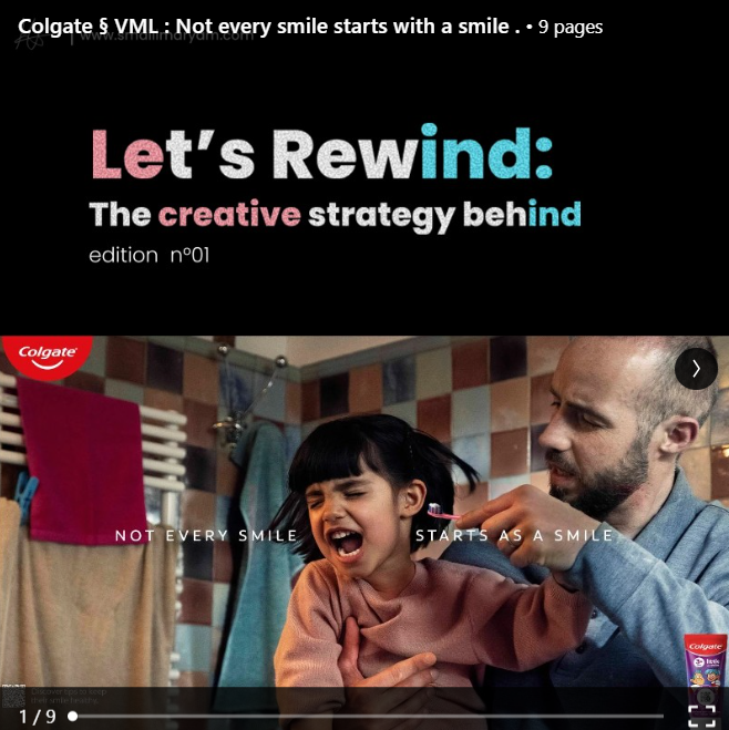 Let's Rewind edition 01 · Colgate × VML, Not every smile